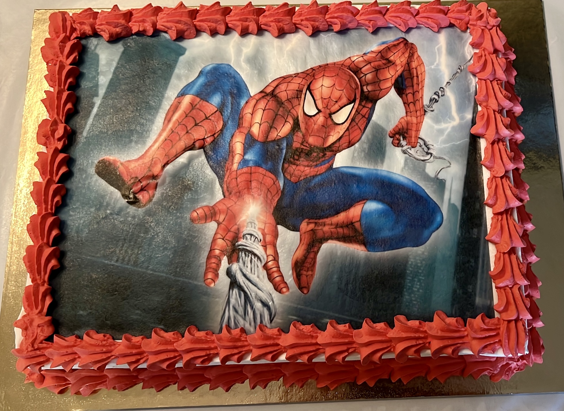 Torta Cialda Rossa Spiderman V2