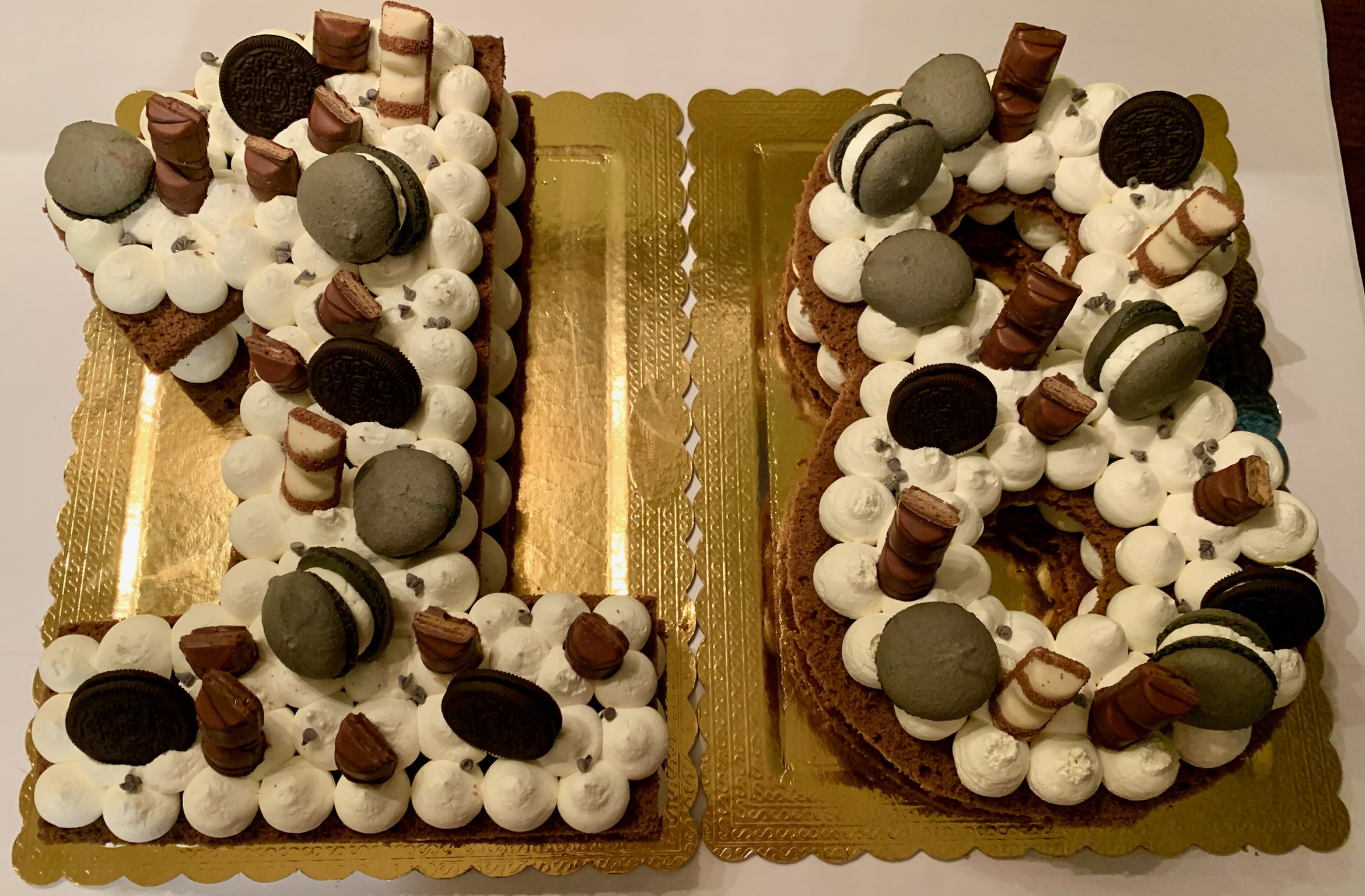 Cream Tart Numero 18 Bianca Marrone Macarons Oreo V2