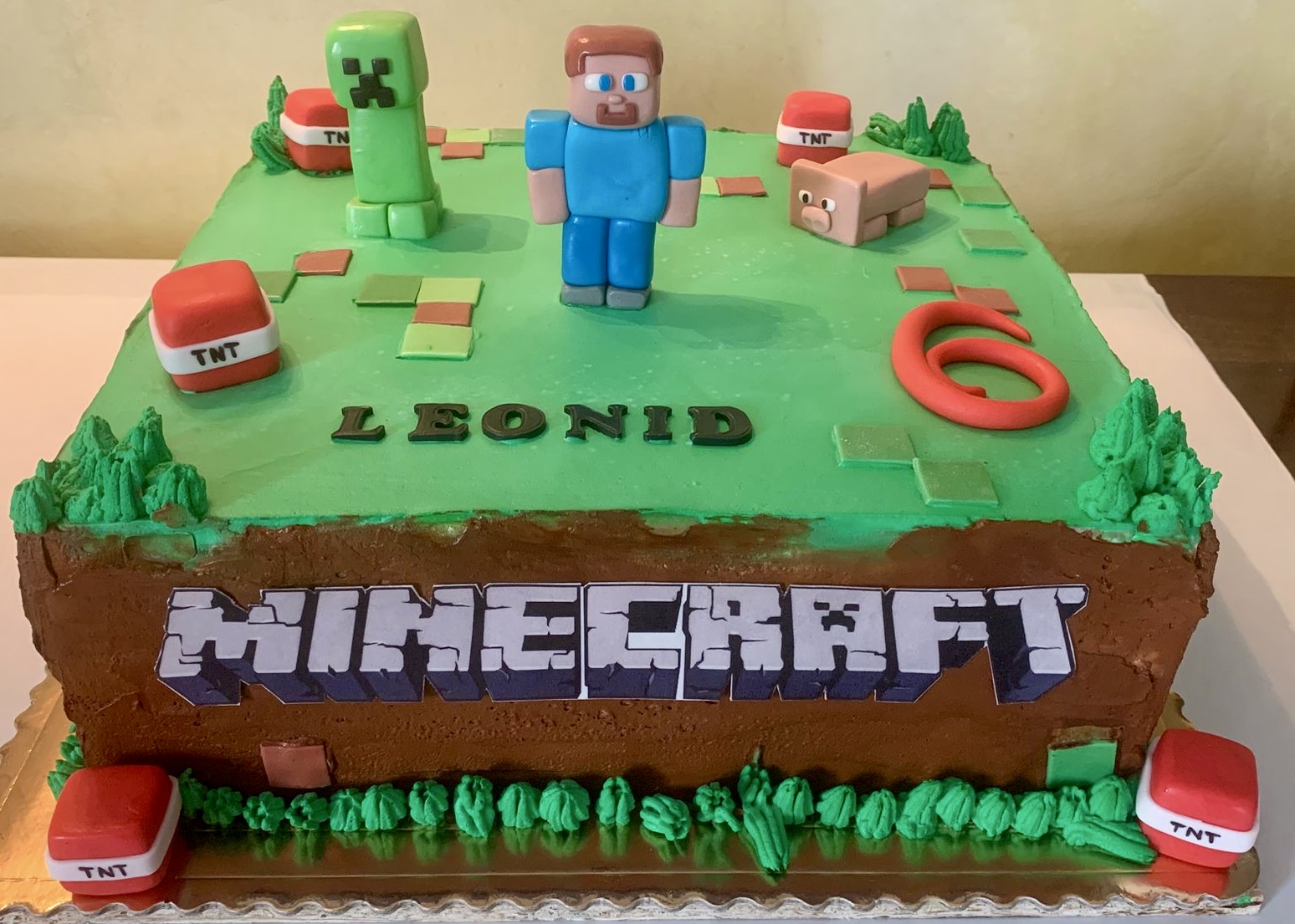 Torta Compleanno Minecraft Leonid 6 Anni