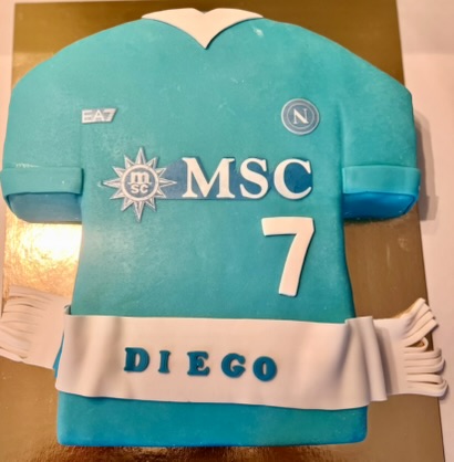Torta Maglia Napoli Azzurra Numero 7 Diego