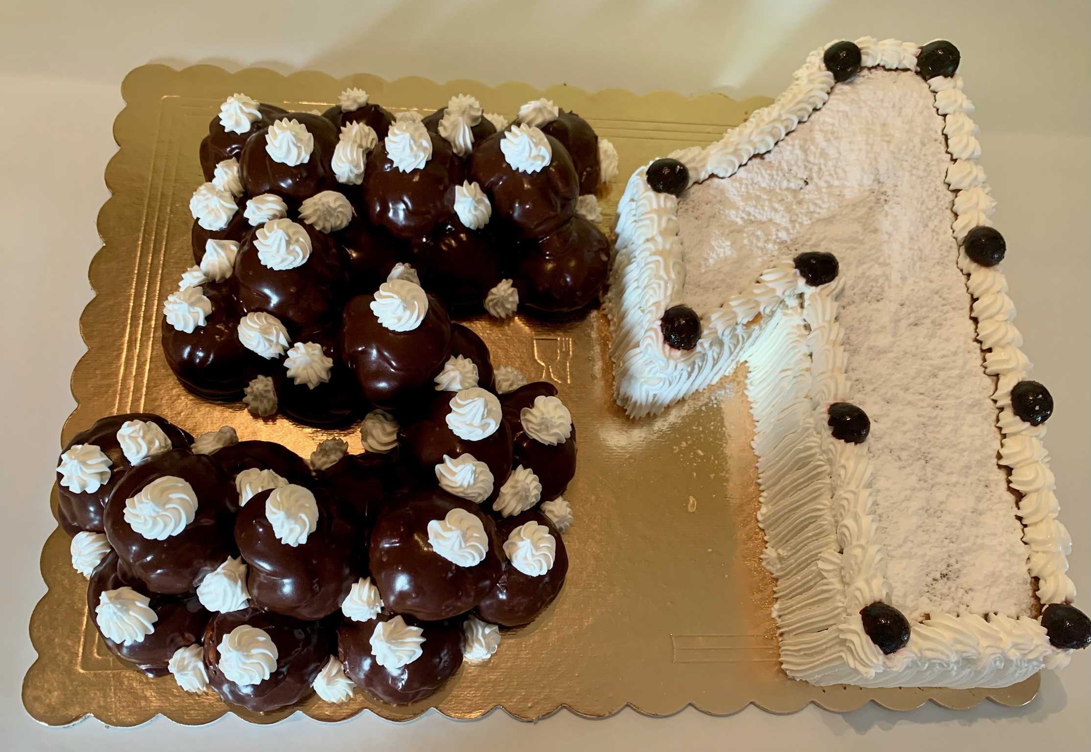 Torta Numero 51 Cioccolato Bianca Bignole
